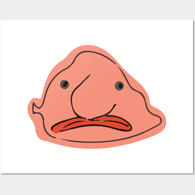 Blobfish Wall Art by MarjolijndeWinter